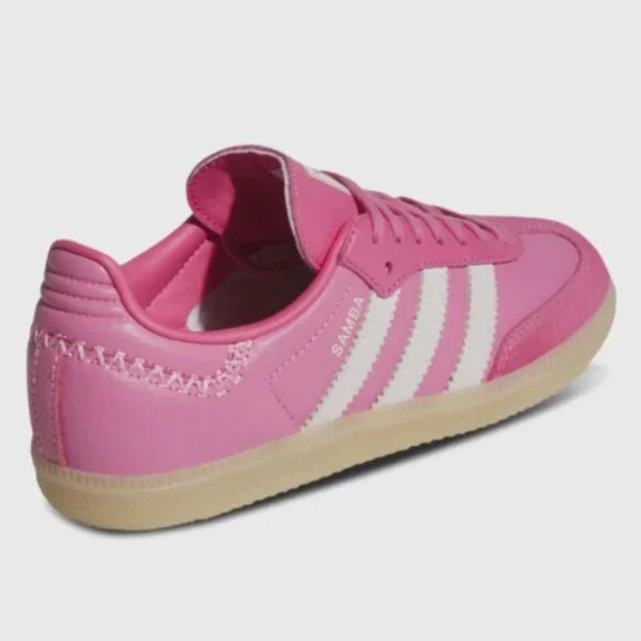 adidas Samba Off White Bliss Pink SZ 4Y-7Y Boys Womens Girls New - Picture 4 of 5